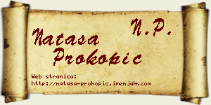 Nataša Prokopić vizit kartica